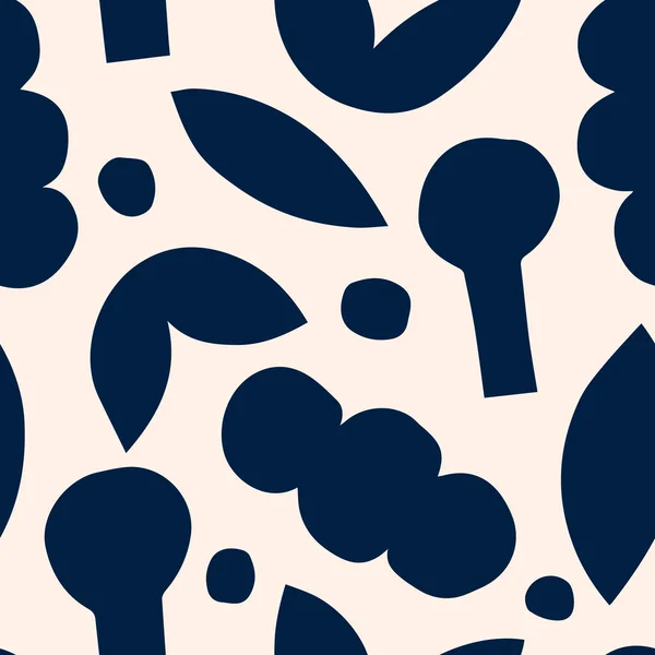 Motif Élégant Sans Couture Avec Des Formes Abstraites Illustration Vectorielle — Image vectorielle