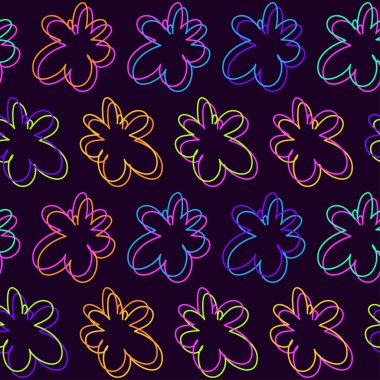 Doodle Dikişsiz desen arka plan. 