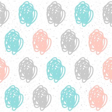 El yapımı Dikişsiz desen arka plan doodle. 