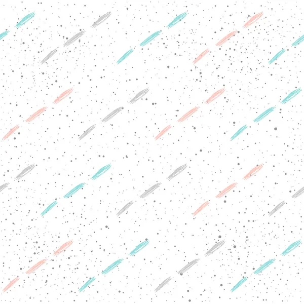 Doodle-Linie nahtlosen Hintergrund. graue, blaue und rosa Linie. — Stockvektor