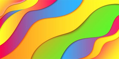 Soyut dalga desenli arka plan. Tasarım mağazası mevsimlik satış reklamları, doğum günü kartı, modern parti davetiyesi, Sevgililer Günü poster kapağı vs. için parlak moda illüstrasyon.