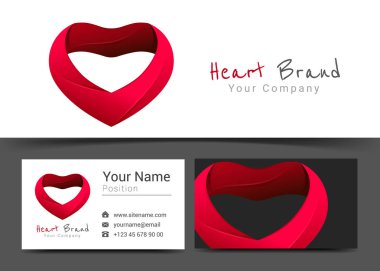 Sağlık Kliniği Tıp Merkezi logosunu ve kartvizit işareti şablon. Yaratıcı tasarım ile çok renkli unsuru yapılan renkli Logo görsel kimlik oluşturma. Vektör çizim