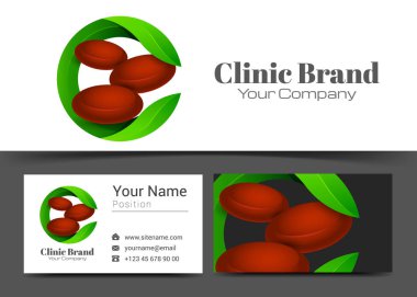 Donör kan tıp logosunu ve kartvizit işareti şablon bağış yapın. Yaratıcı tasarım ile çok renkli unsuru yapılan renkli Logo görsel kimlik oluşturma. Vektör çizim