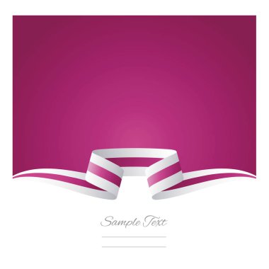 Arka plan beyaz pembe bayrak şerit soyut