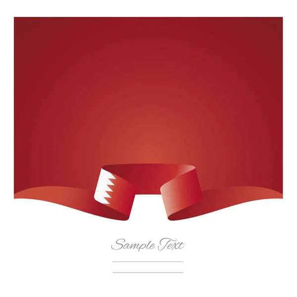 抽象的な背景バーレーン国旗リボン — ストックベクタ