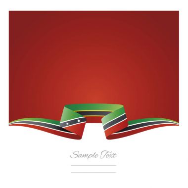 Arka plan Saint Kitts ve Nevis bayrak şerit