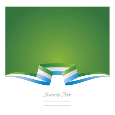Arka plan Sierra Leone bayrak şerit