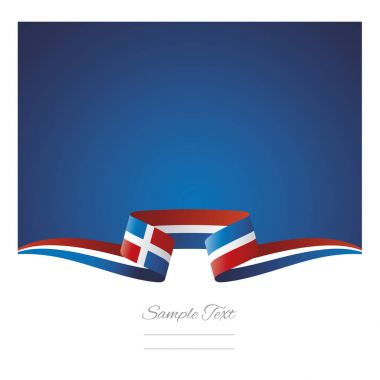 Arka plan Dominik Cumhuriyeti bayrağı şerit