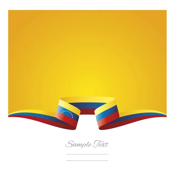 Αφηρημένα φόντο κορδέλα σημαία Βενεζουέλας — Διανυσματικό Αρχείο
