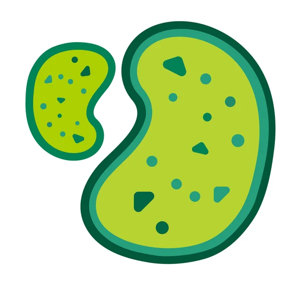 Bacterias virus vector icono — Vector de stock