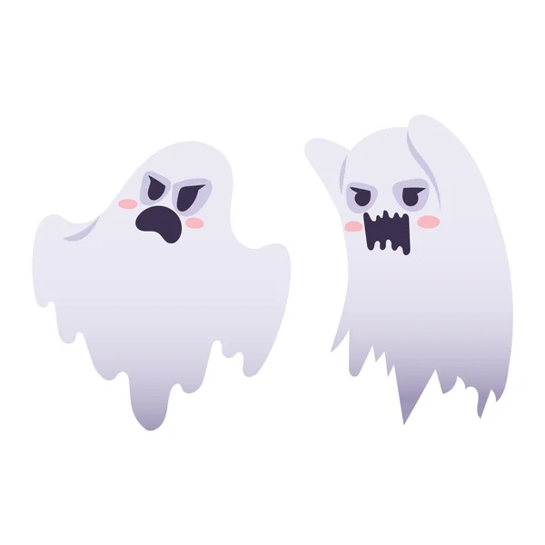 Ghost vector characters isolated — Stock Vector