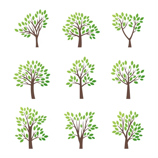 Ikona logo stylizowane wektor drzewa — Wektor stockowy