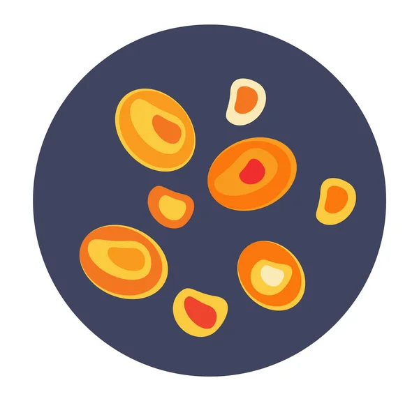 Bacterias virus vector icono — Vector de stock