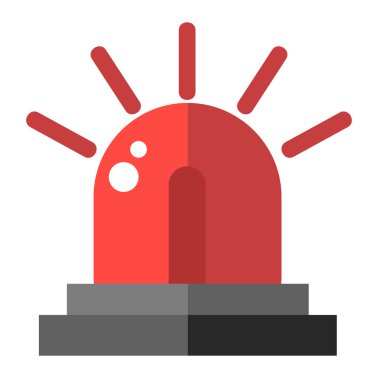 Flaşör alarm vektör illüstrasyon.