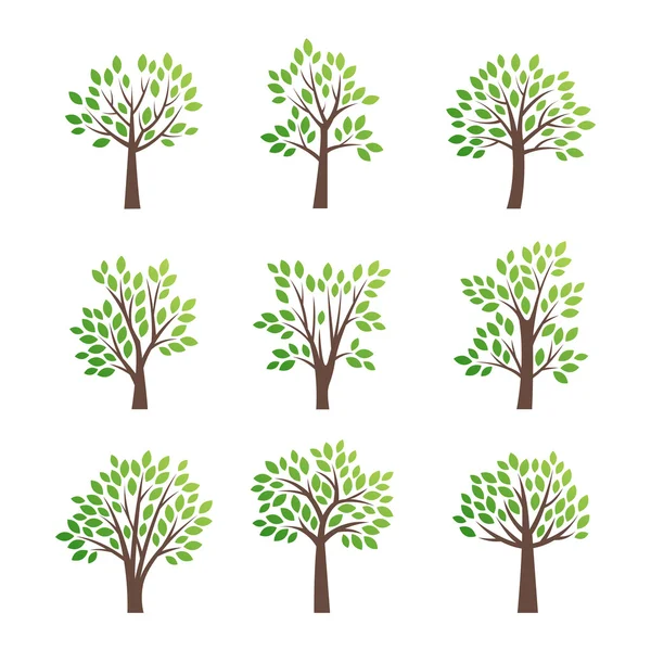 Ikona stylizované vektorové logo stromu — Stockový vektor