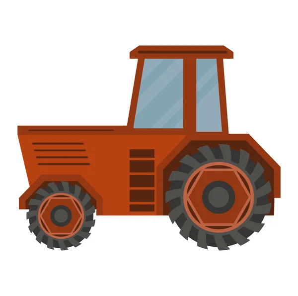 Jármű traktor mezőgazdasági vektor — Stock Vector