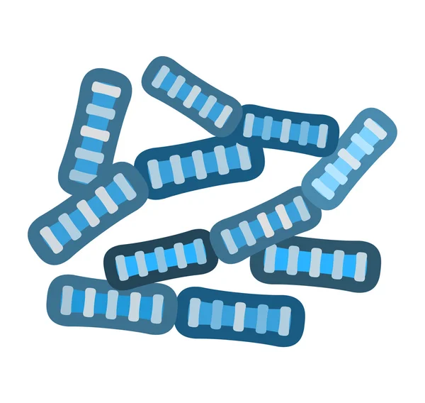 Bacterias virus vector icono — Vector de stock