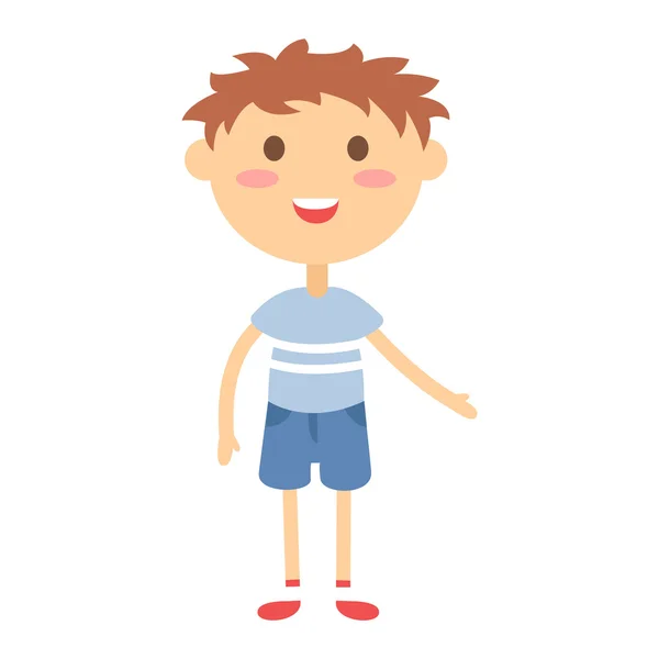 Cute boy vector illustration. — Stock Vector