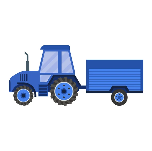 Vehicle tractor farm vector — Stock Vector