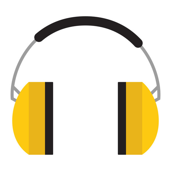 Защитные наушники изолированы на белом фоне
.