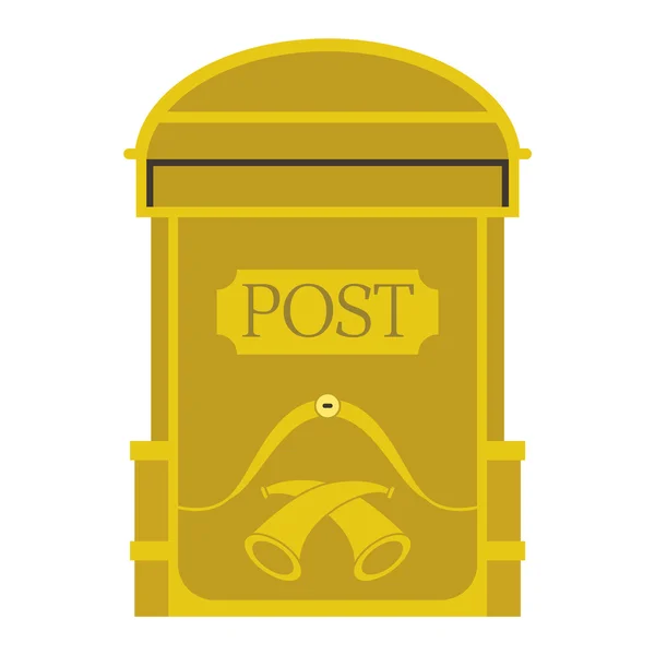 Post mail box vektor elszigetelt — Stock Vector