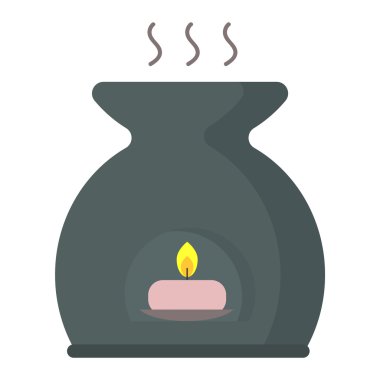 Aroma mum vektör çizim