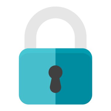 ikon vektör illüstrasyonunu kilitle.