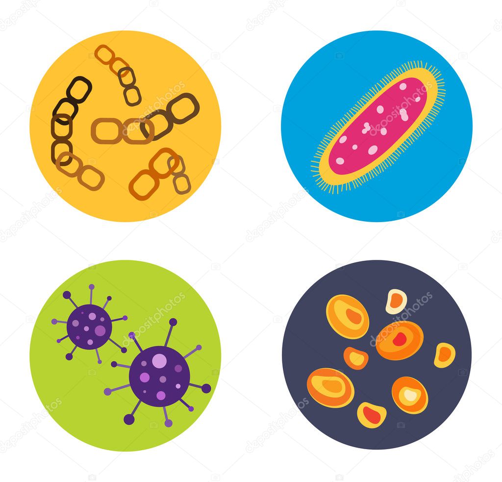 Bacteria virus vector icon — Stock Vector © adekvat #125985602