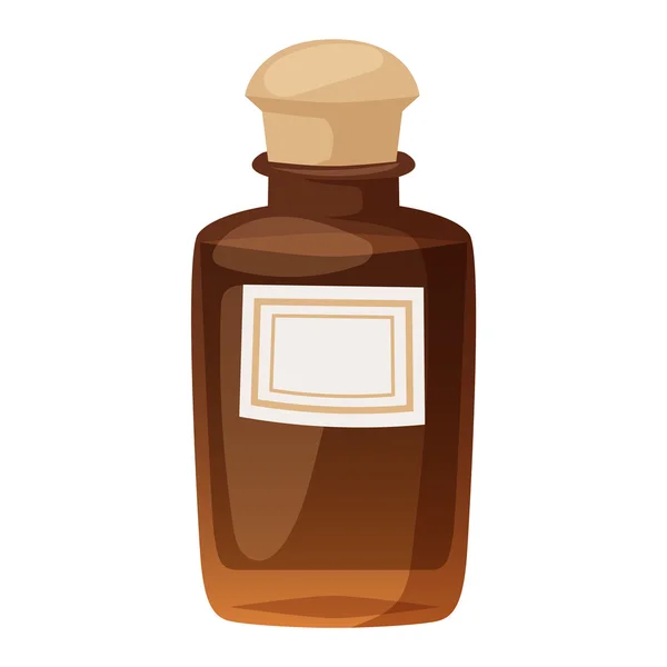Parfüm şişesi vektör şablonu — Stok Vektör