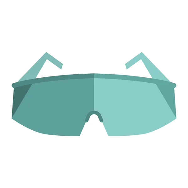 Lunettes, illustration de protection des yeux — Image vectorielle