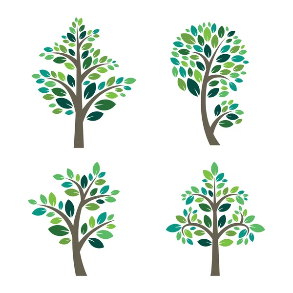 Εικονίδιο με το λογότυπο δέντρο στυλιζαρισμένη διάνυσμα — Διανυσματικό Αρχείο