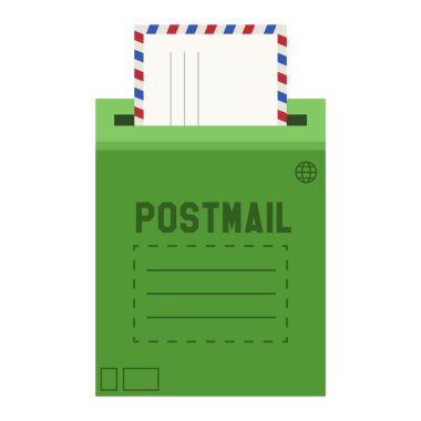 Posta posta kutusu vektör izole