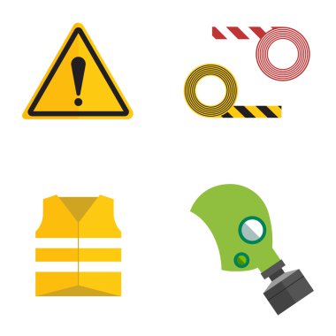 Emanet iş vektör simgeler düz stil