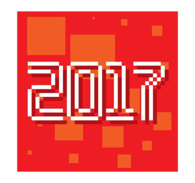 Yeni yıl metin vektör