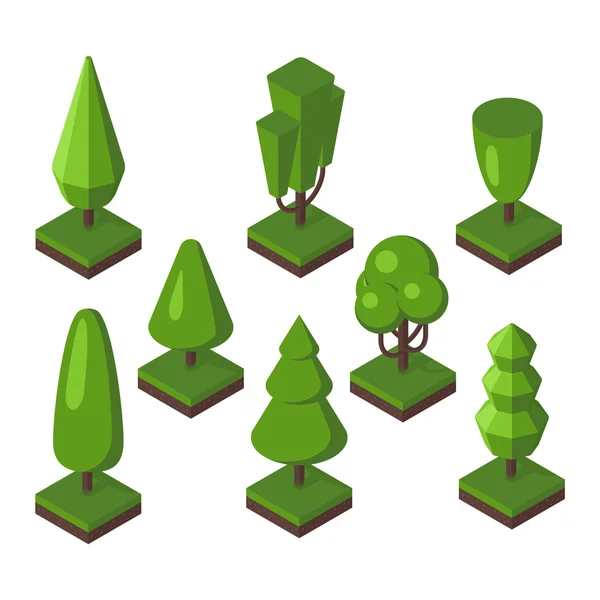 Illustration vectorielle d'arbre isométrique . — Image vectorielle
