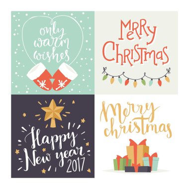 Yeni yıl tebrik kartı tasarımı