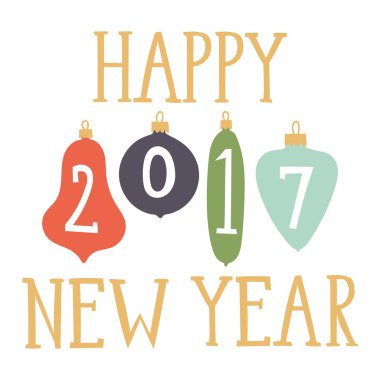 Yeni yıl tebrik kartı tasarımı