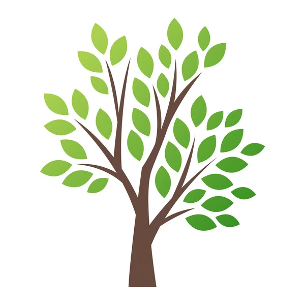 Icono de logotipo de árbol de vector estilizado — Vector de stock