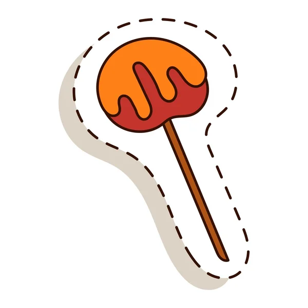 Lollipop zoete dessert — Stockvector