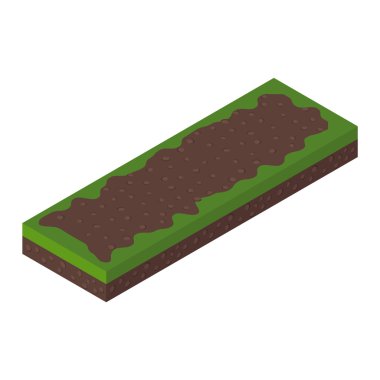 İzometrik ağaç vektör çizim.