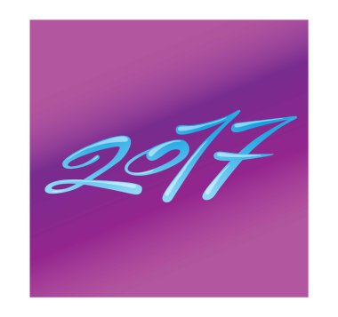 Yeni yıl metin vektör