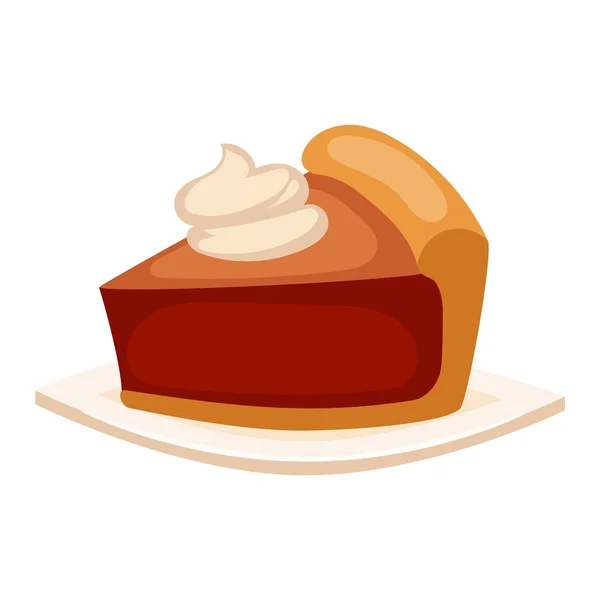 Cake isolated vector icon — Stock Vector
