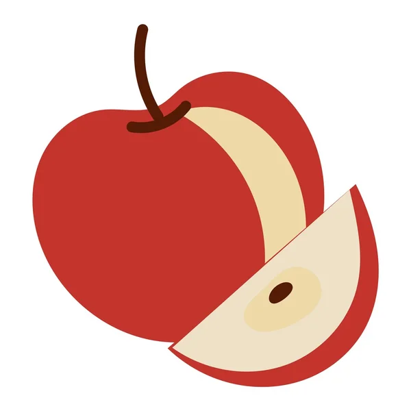 Icono de manzana fresca — Archivo Imágenes Vectoriales
