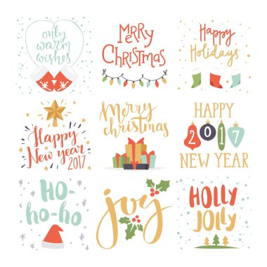 Yeni yıl tebrik kartı tasarımı