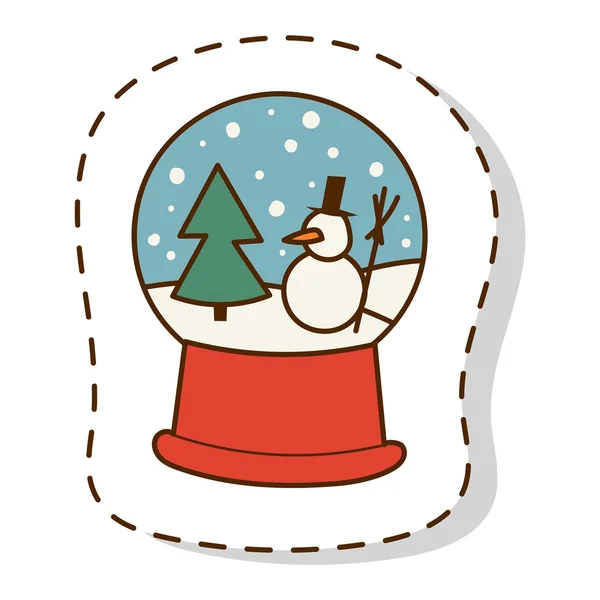 Christmas icon symbols vector — Stock Vector