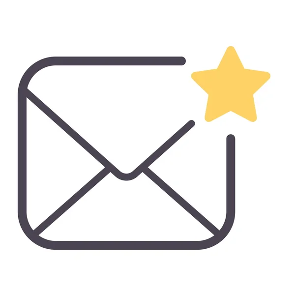 Icône de courrier symbole vectoriel — Image vectorielle