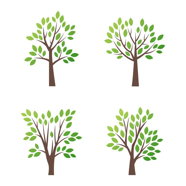 Icono de logotipo de árbol de vector estilizado — Vector de stock