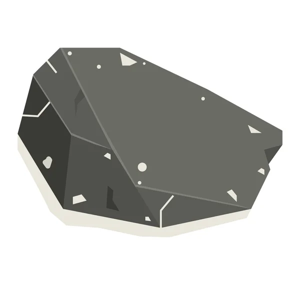 Mineraal stenen vector geïsoleerd — Stockvector