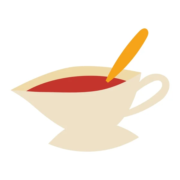 Tazza di tè caldo fresco — Vettoriale Stock