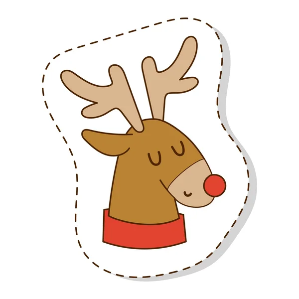 Cartoon deer vector character — Stock Vector